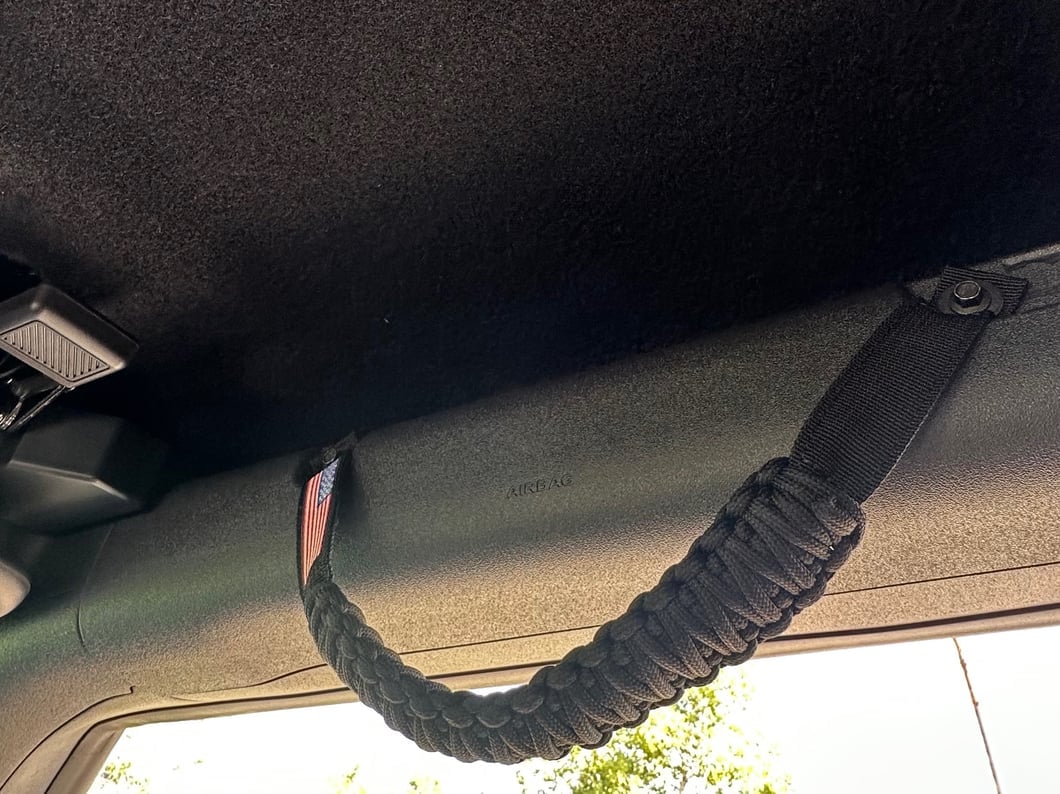 RedRock Paracord Grab Handles; Black (21-25 Bronco)