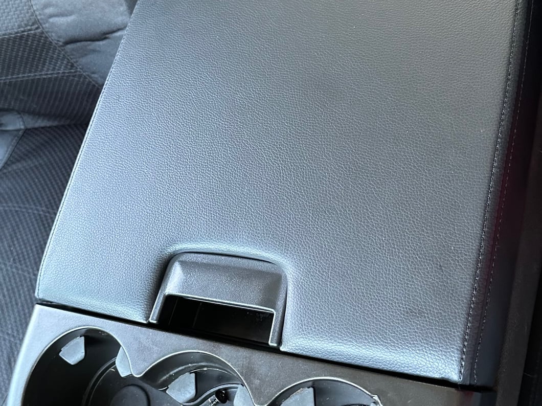RedRock Replacement Leather Center Console Cover Only; Black (07-13 Silverado 1500)