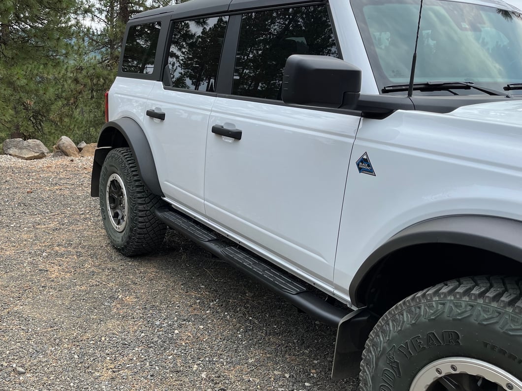 RedRock PNC Side Step Bars; Textured Black (21-25 Bronco 4-Door)