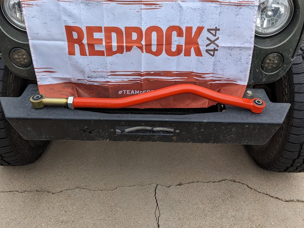 RedRock Adjustable Front Panhard Bar for 0 to 6-Inch Lift (07-18 Jeep Wrangler JK)