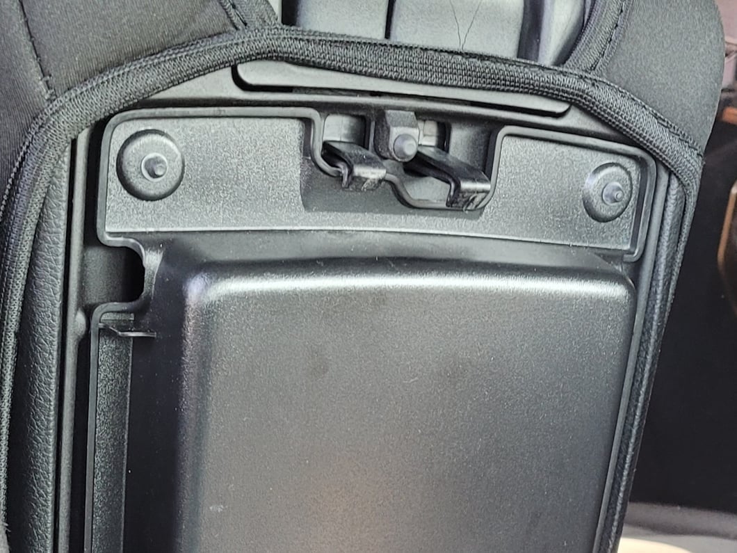 Jeep Licensed by RedRock Neoprene Center Console Arm Rest Cover with Jeep Logo; Black (11-18 Jeep Wrangler JK)