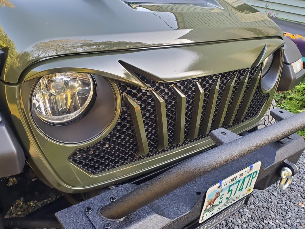 RedRock Titus Grille; Unpainted (20-25 Jeep Gladiator JT w/o TrailCam)