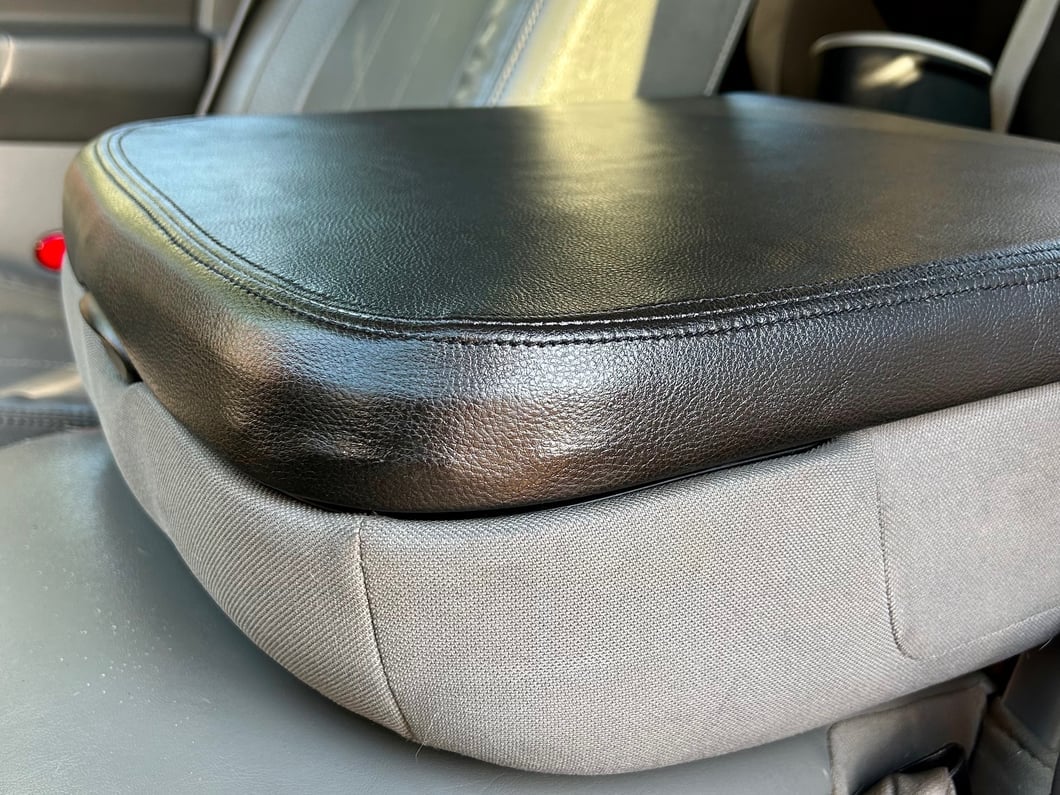RedRock Center Console Armrest Cover Replacement; Black (02-08 RAM 1500)