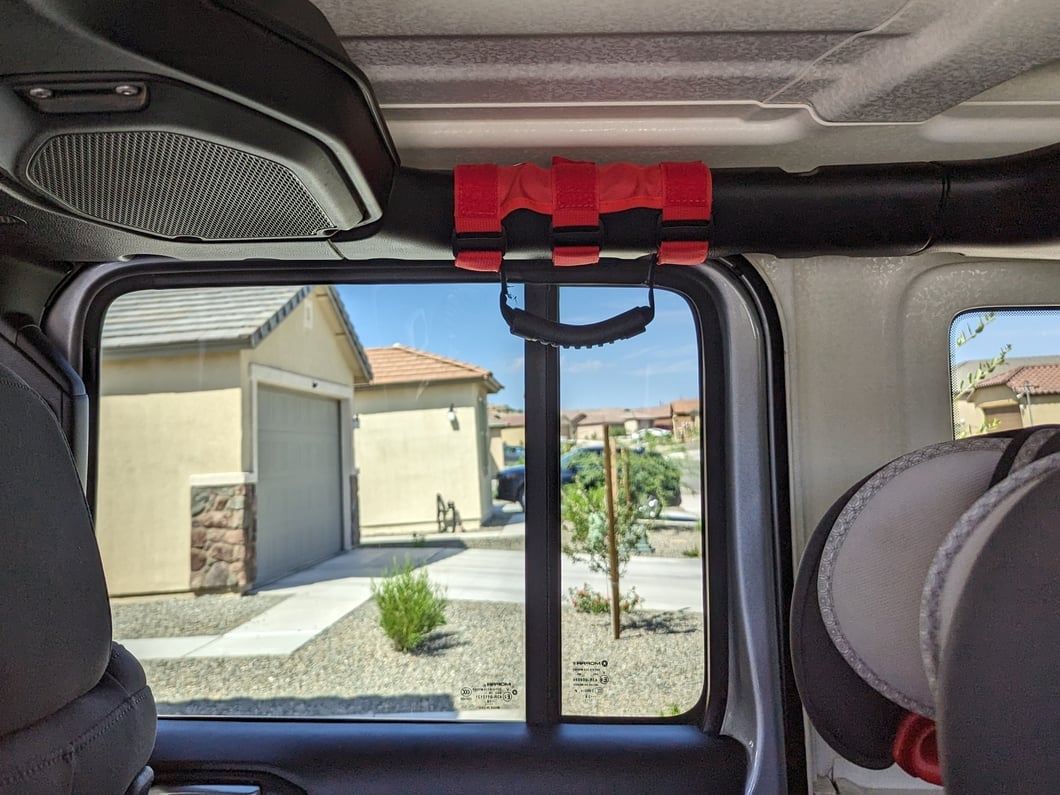 RedRock Grab Bar Handle; Red (Universal; Some Adaptation May Be Required)