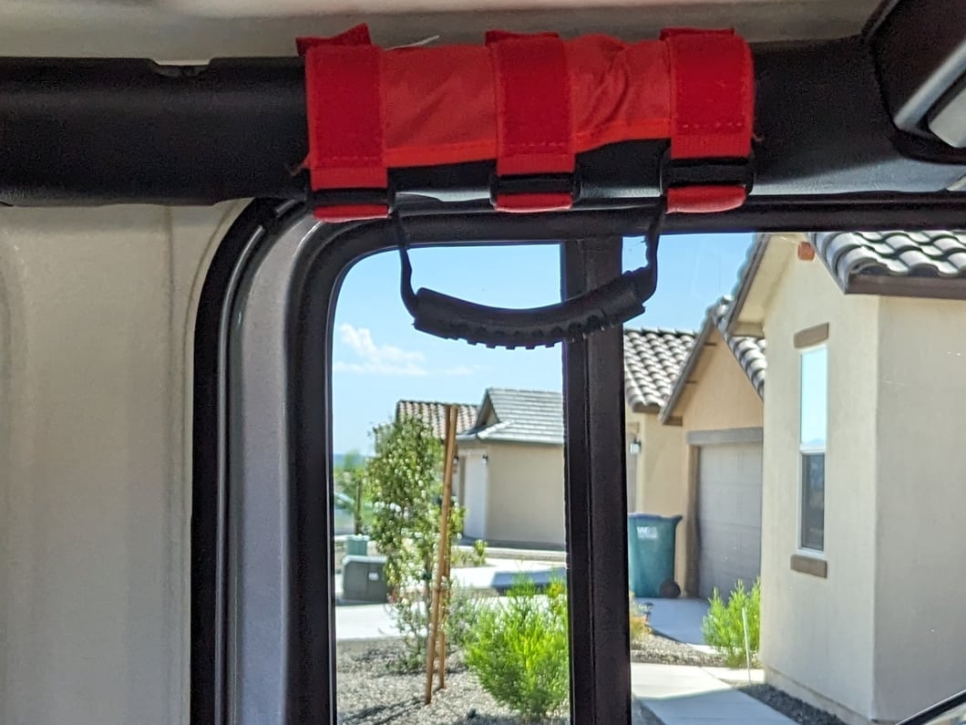 RedRock Grab Bar Handle; Red (Universal; Some Adaptation May Be Required)