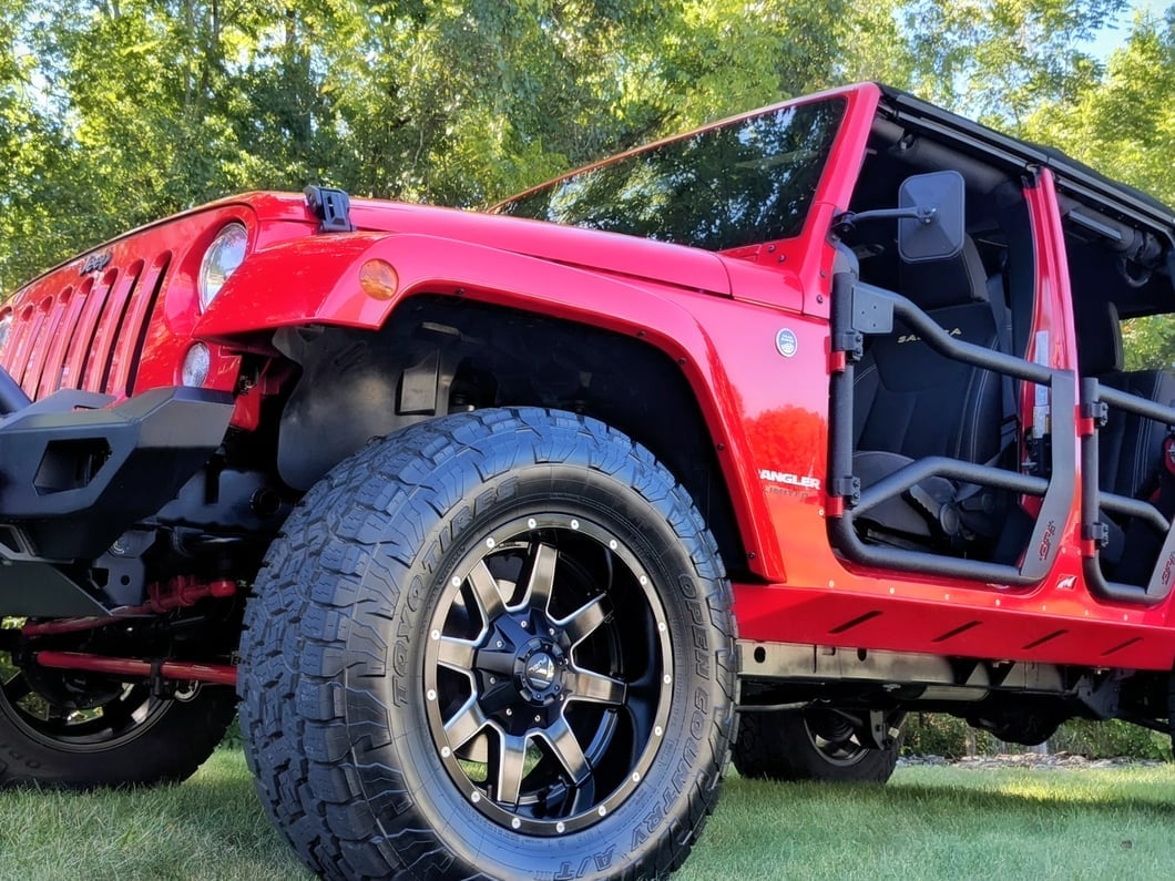 Jeep Licensed by RedRock Unlimited Side Decal; Matte Black (87-18 Jeep Wrangler YJ, TJ & JK)