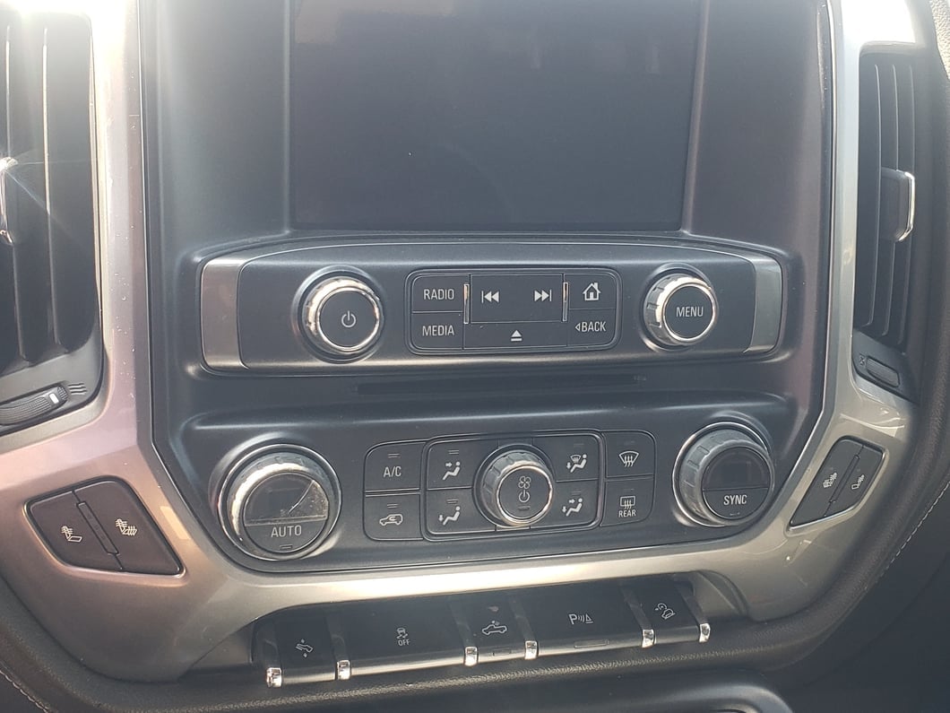 RedRock Billet Interior Knob Cover Kit; Blue (14-18 Silverado 1500)