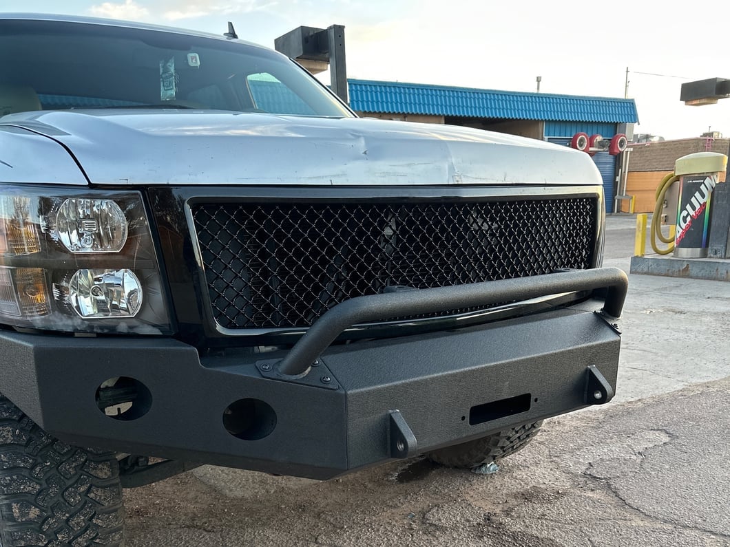 RedRock Mesh Upper Replacement Grille; Black (07-13 Silverado 1500)