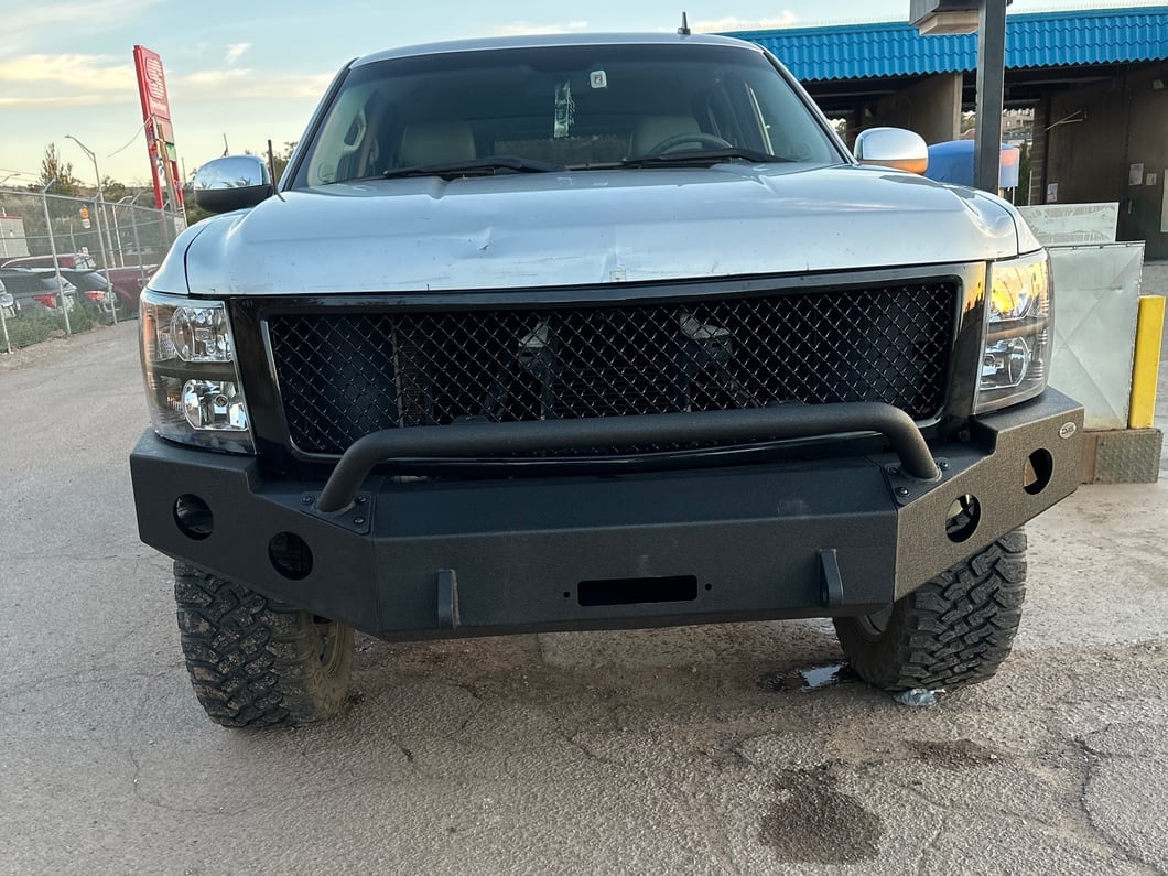 RedRock Mesh Upper Replacement Grille; Black (07-13 Silverado 1500)