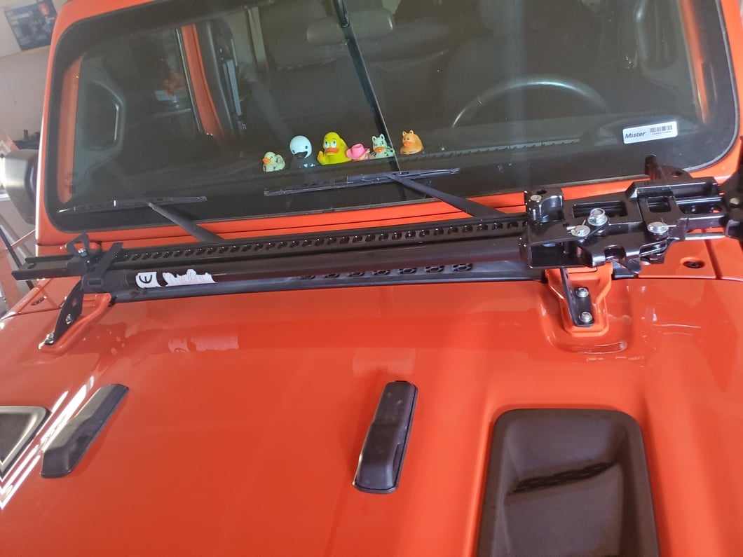 RedRock HiLift Jack Hood Mount Kit (18-25 Jeep Wrangler JL, Excluding Rubicon 392)