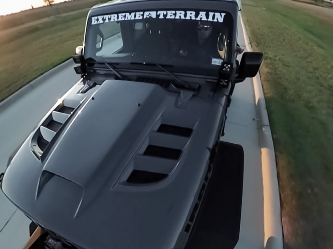 RedRock Type-SSK Ram Air Hood; Unpainted (18-25 Jeep Wrangler JL)