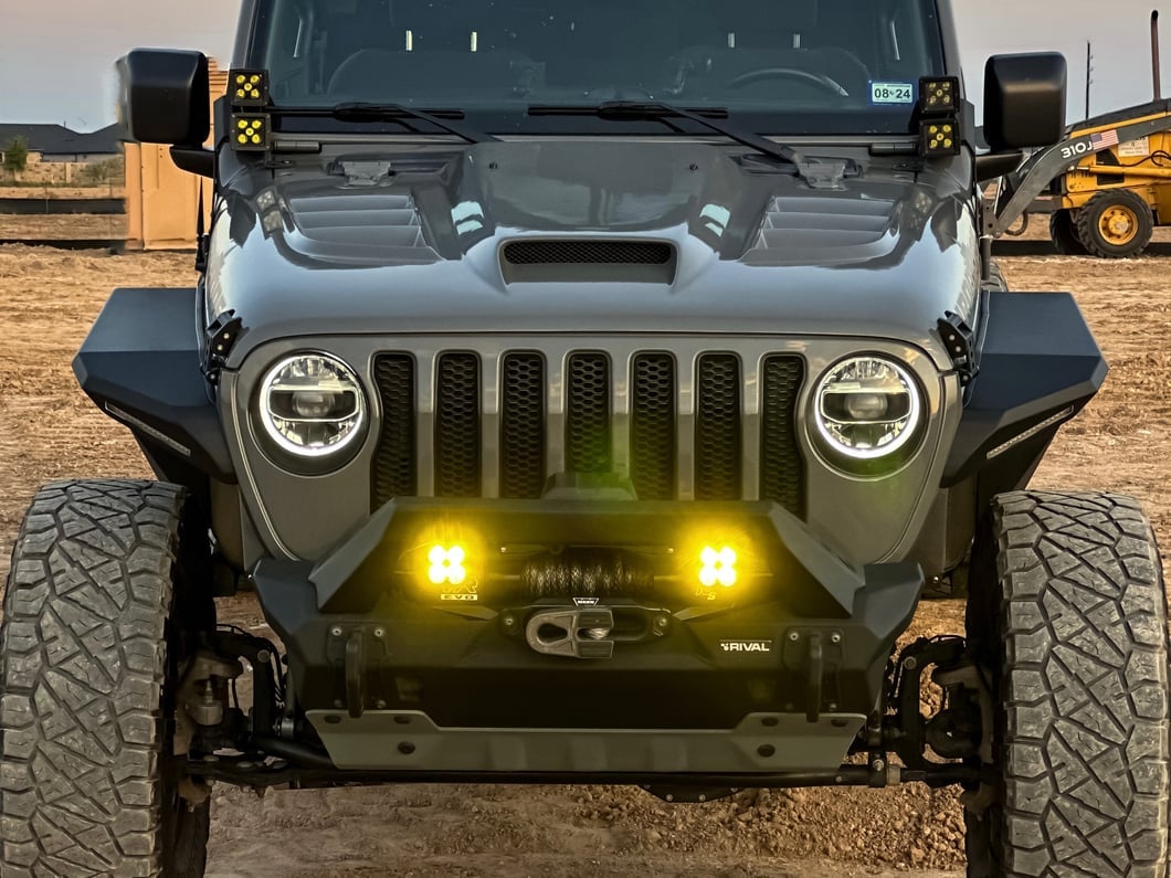 RedRock Type-SSK Ram Air Hood; Unpainted (18-25 Jeep Wrangler JL)