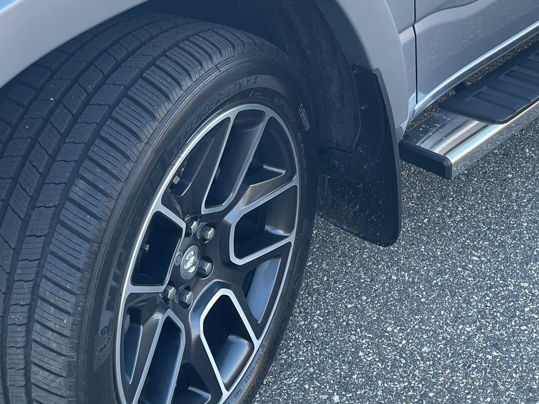 RedRock Molded Mud Guards; Front and Rear (19-24 RAM 1500 w/ OE Fender Flares, Excluding TRX)