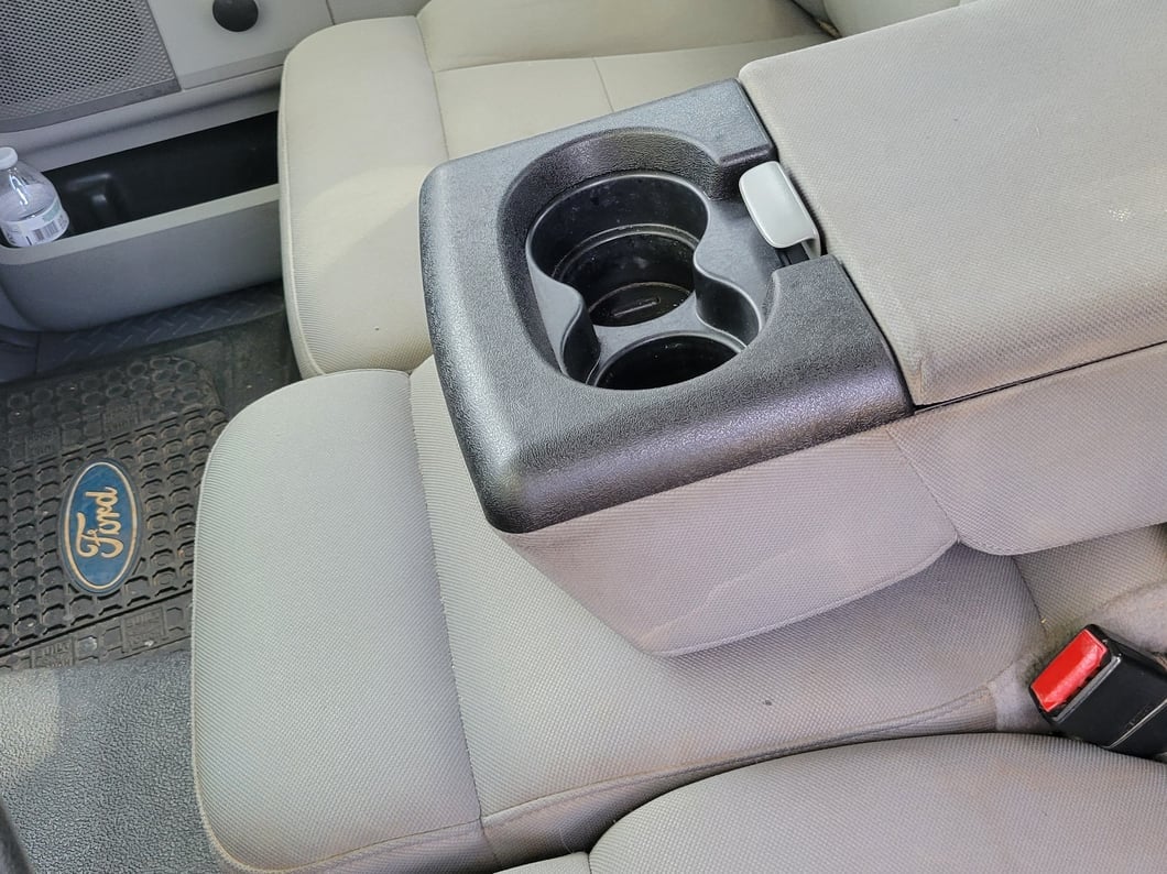 RedRock Center Console Replacement Cup Holder Pad; Black (04-14 F-150)