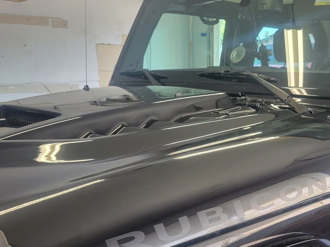 RedRock Type-STM Style Ram Air Hood; Unpainted (07-18 Jeep Wrangler JK)