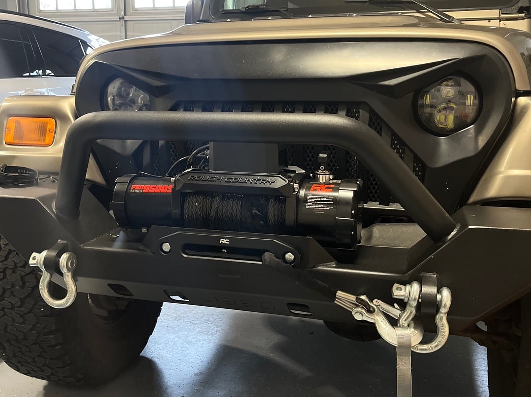 Jeep Licensed by RedRock Adventure HD Bumper with Jeep Logo (87-06 Jeep Wrangler YJ & TJ)