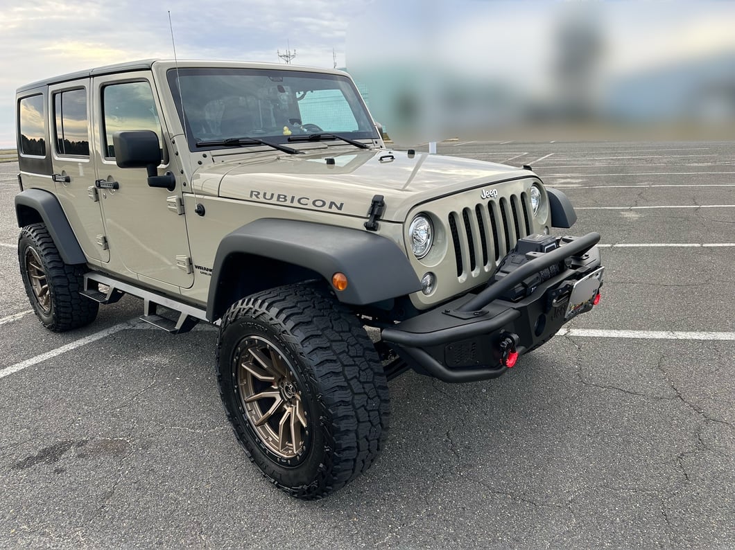 Jeep Licensed by RedRock HD Tubular Front Bumper with Jeep Logo (07-18 Jeep Wrangler JK)