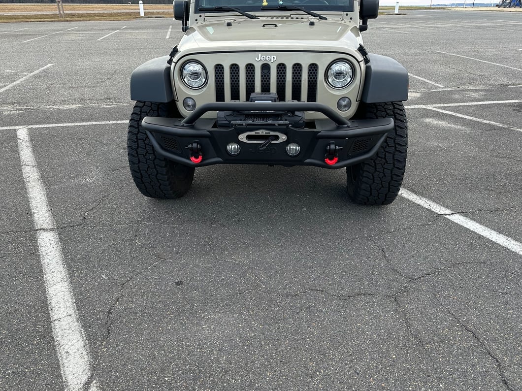 Jeep Licensed by RedRock HD Tubular Front Bumper with Jeep Logo (07-18 Jeep Wrangler JK)