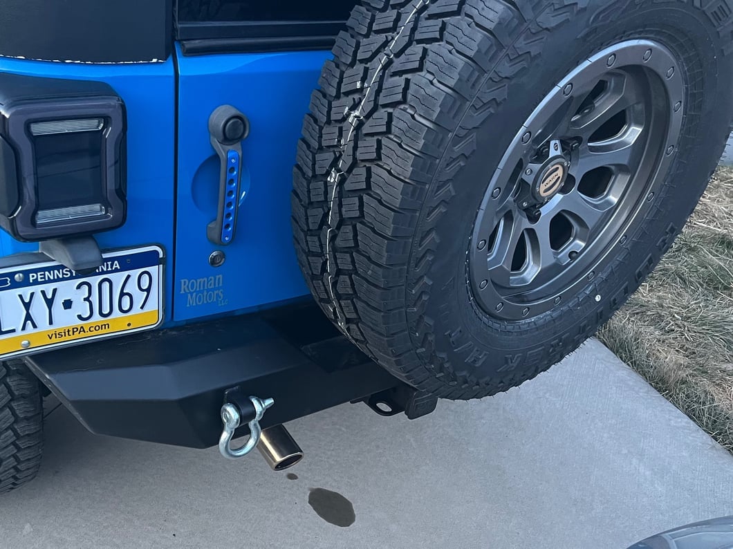 Jeep Licensed by RedRock HD Rear Bumper with LED Jeep Logo Backlight (07-18 Jeep Wrangler JK)