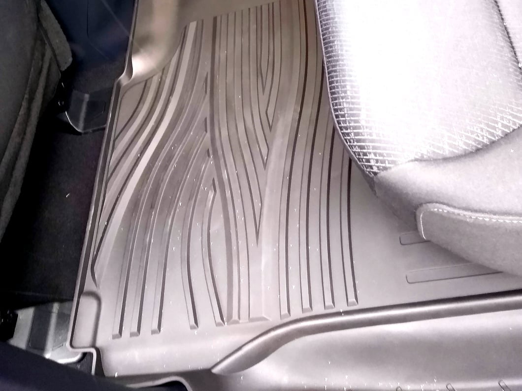 RedRock Molded Front and Rear Floor Liners; Black (15-25 F-150 SuperCrew)