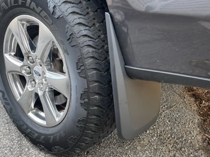 RedRock Molded Mud Guards; Front and Rear (15-20 F-150 w/o OE Fender Flares)