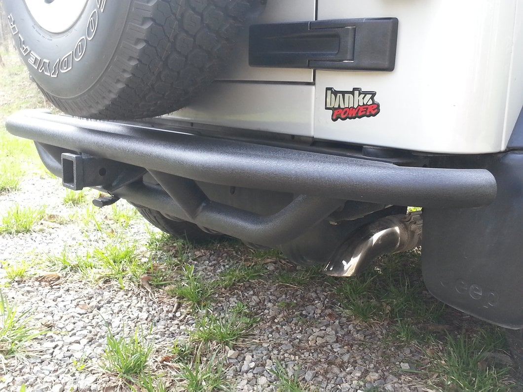 RedRock Rock Crawler Rear Bumper; Textured Black (97-06 Jeep Wrangler TJ)