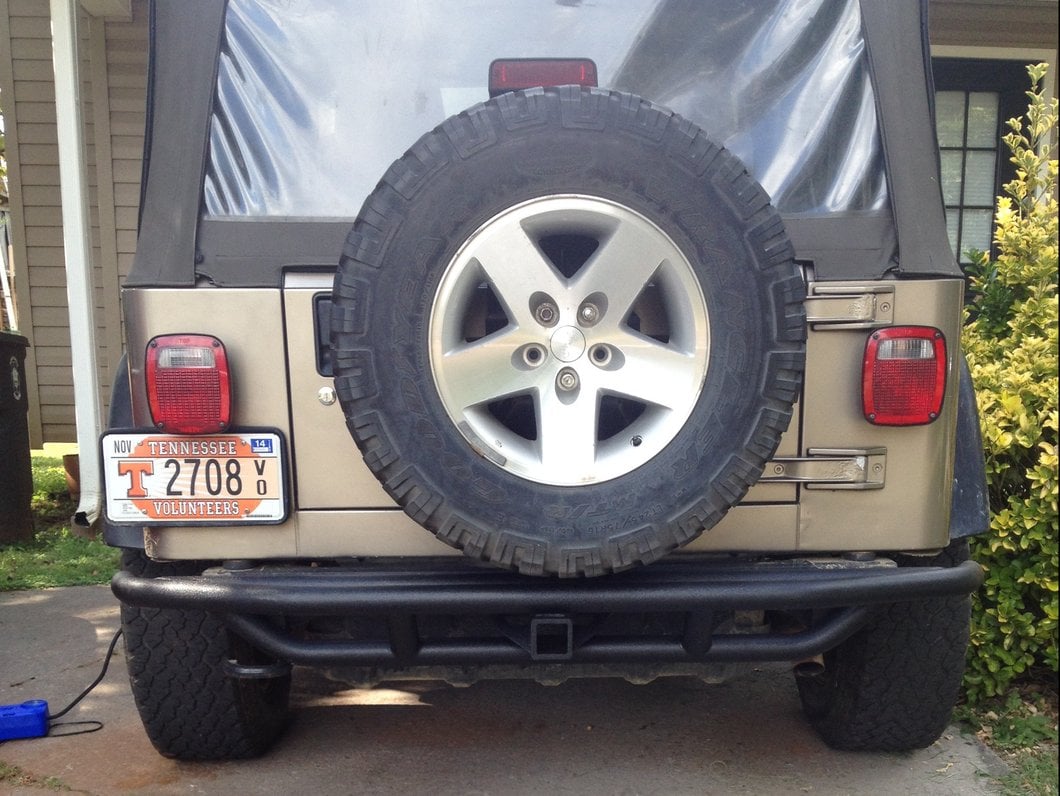 RedRock Rock Crawler Rear Bumper; Textured Black (97-06 Jeep Wrangler TJ)