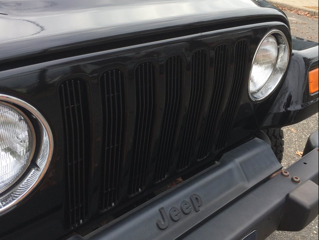 RedRock Billet Grille Inserts; Black (97-06 Jeep Wrangler TJ)