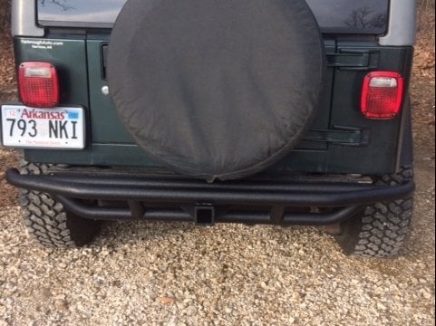 RedRock Rock Crawler Rear Bumper; Textured Black (97-06 Jeep Wrangler TJ)