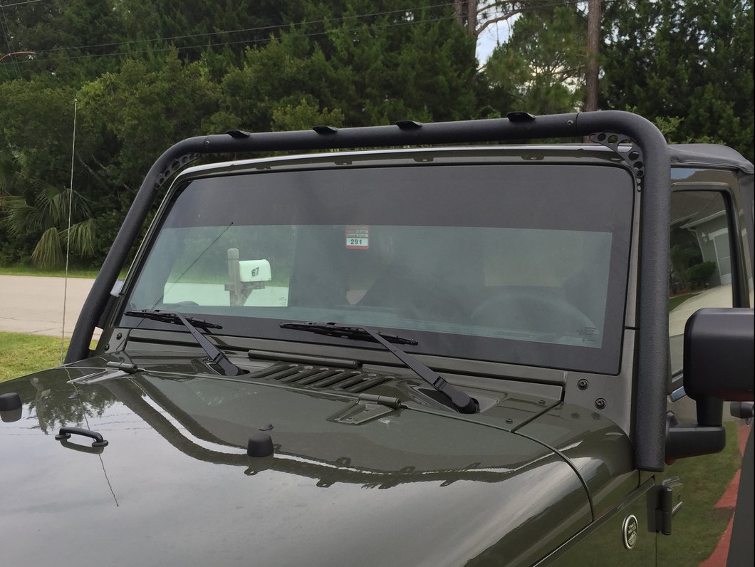 RedRock Light Bar; Textured Black (07-18 Jeep Wrangler JK)