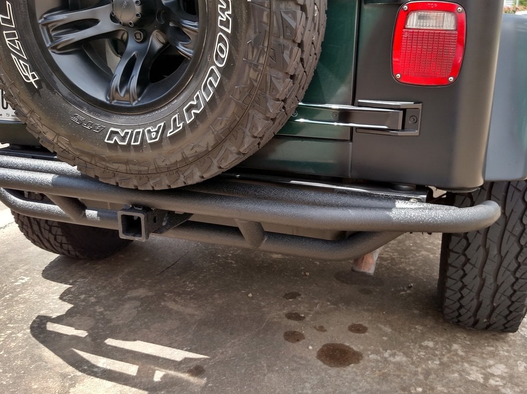 RedRock Rock Crawler Rear Bumper; Textured Black (97-06 Jeep Wrangler TJ)