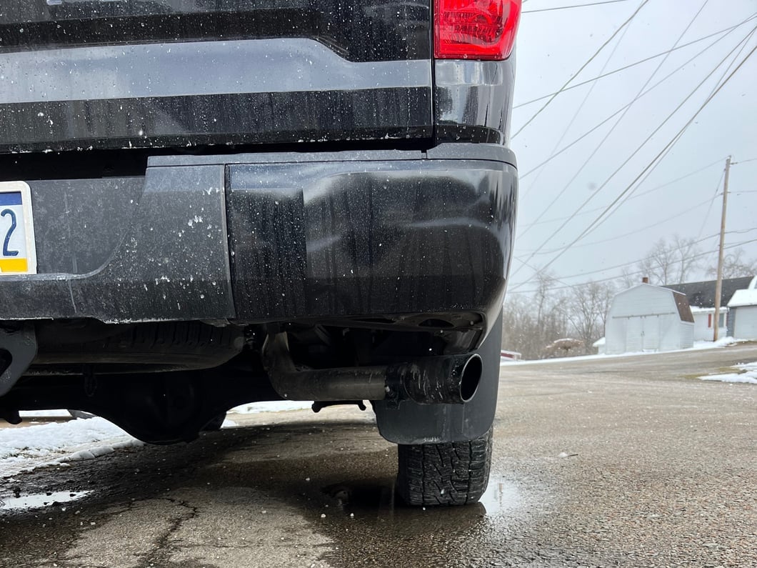 RedRock Single Exhaust System with Black Tip; Side Exit (09-21 5.7L Tundra)