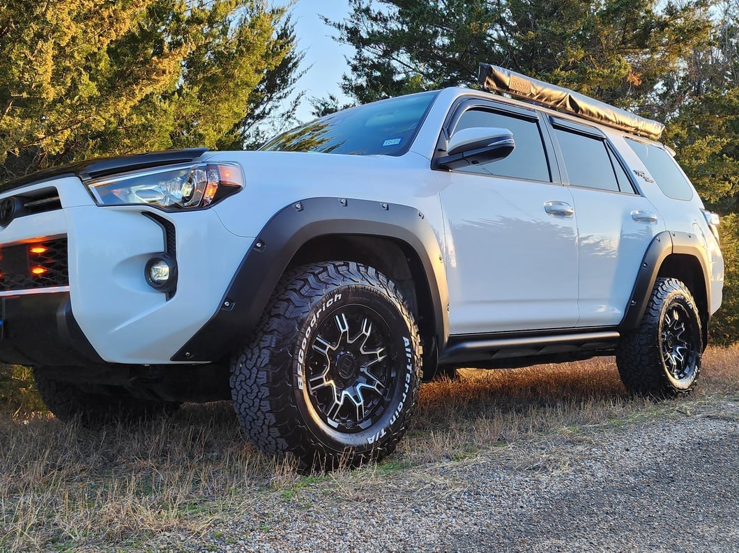 RedRock Pocket Style Fender Flares; Matte Black (14-24 4Runner)