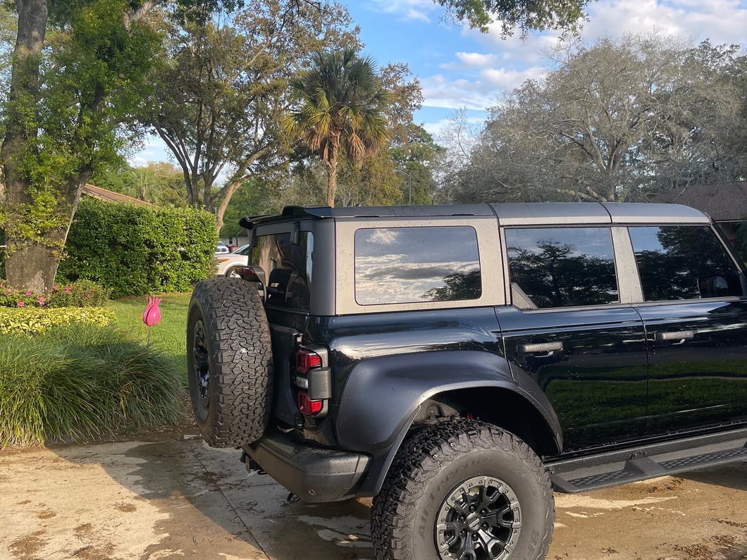 RedRock Rear Spoiler; Gloss Black (21-25 Bronco w/ Hard Top)