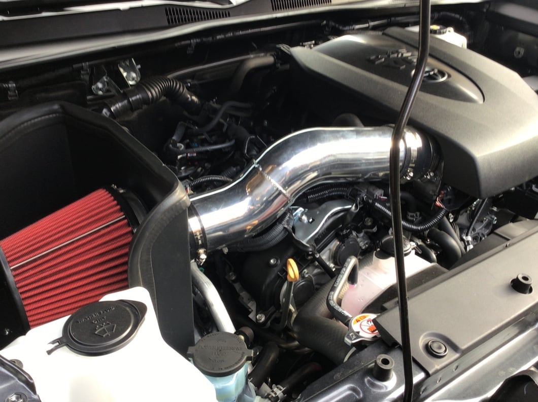 RedRock Cold Air Intake; Polished (16-23 3.5L Tacoma)