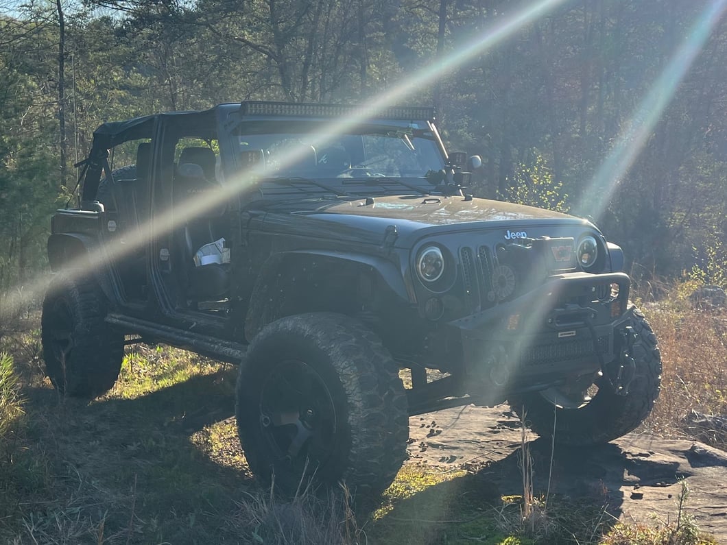 RedRock Extended Bikini Top; Black Diamond (11-18 Jeep Wrangler JK 4-Door)