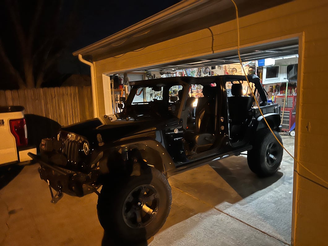 RedRock Extended Bikini Top; Black Diamond (11-18 Jeep Wrangler JK 4-Door)