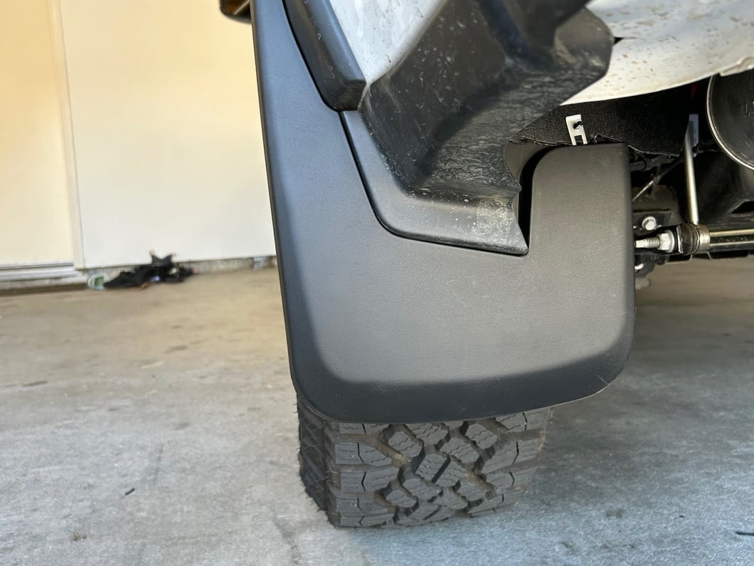 RedRock Molded Mud Guards; Front and Rear (19-24 RAM 1500 w/ OE Fender Flares, Excluding TRX)