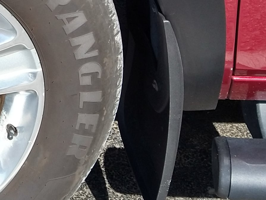 RedRock Molded Mud Guards; Front and Rear (09-18 RAM 1500 w/ OE Fender Flares)