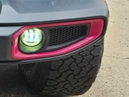 RedRock Fog Light Surround; Gray; Driver Side (18-25 Jeep Wrangler JL Sahara)