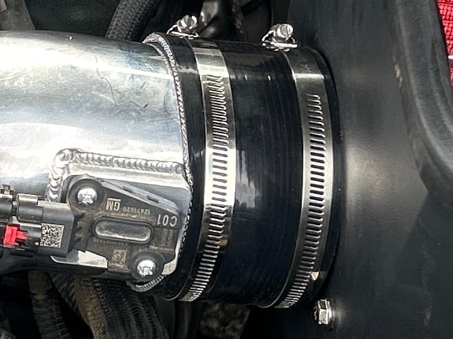 RedRock Cold Air Intake; Polished (19-25 V8 Sierra 1500)