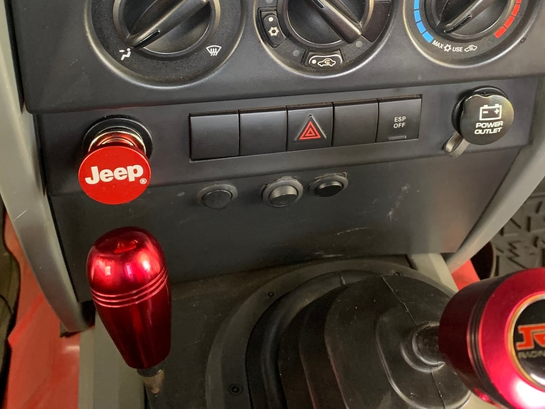 Jeep Licensed by RedRock Lighter Plug with Jeep Logo (87-25 Jeep Wrangler YJ, TJ, JK & JL)