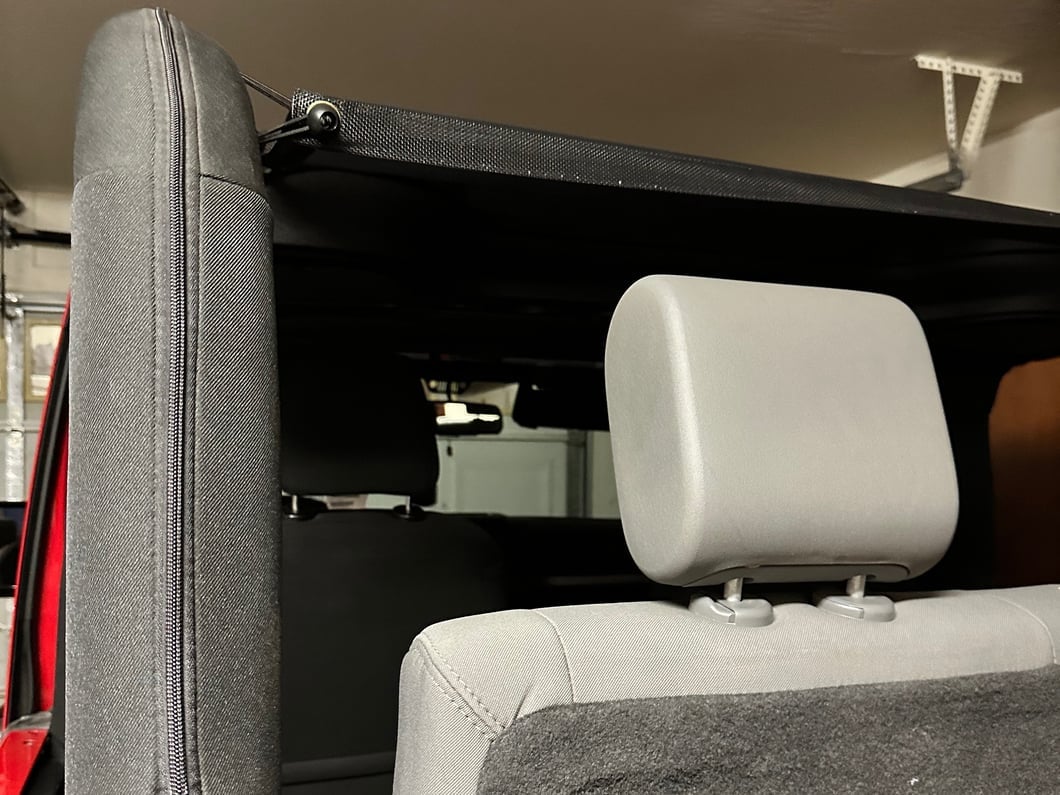 RedRock Full Length Mesh Sun Shade; Black (07-18 Jeep Wrangler JK 2-Door)