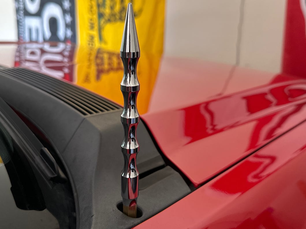 RedRock Billet Antenna; 6-Inch; Polished (07-25 Silverado 1500)