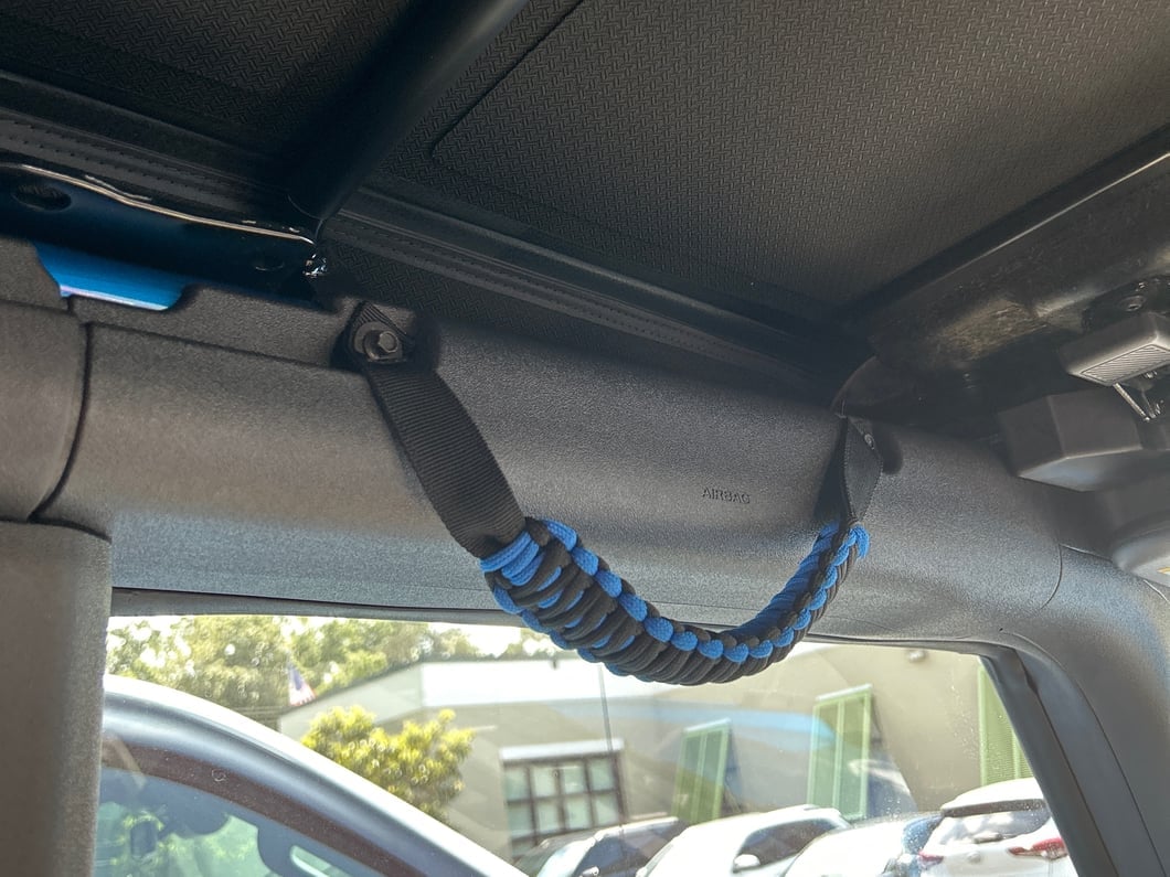 RedRock Paracord Grab Handles; Front and Rear: Blue (21-25 Bronco 4-Door)