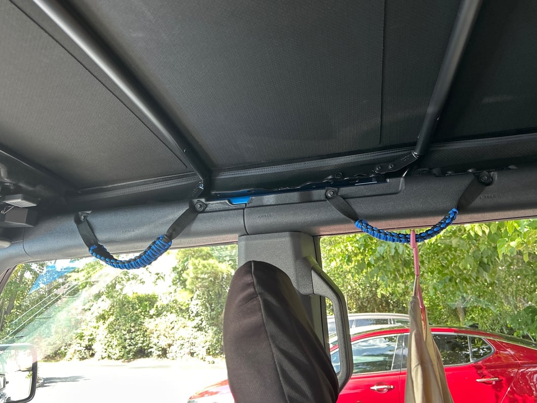 RedRock Paracord Grab Handles; Front and Rear: Blue (21-25 Bronco 4-Door)