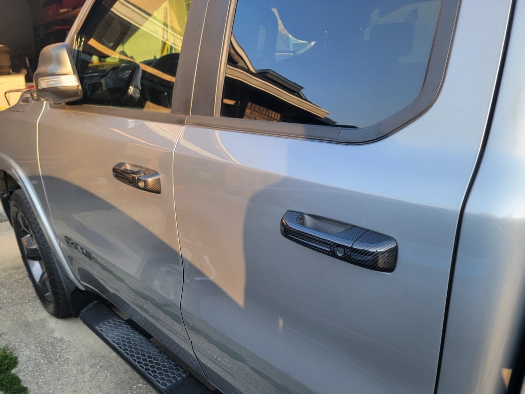 RedRock Door Handle Covers; Carbon Fiber (19-25 RAM 1500)