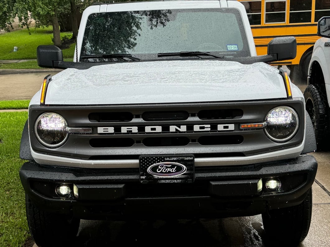 RedRock LED Hood Tie Down Lighting; Amber (21-25 Bronco)