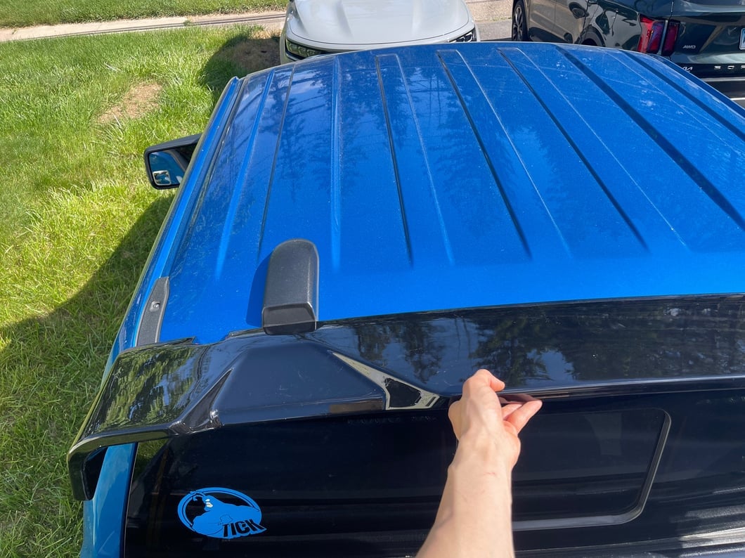 RedRock Roof Spoiler; Gloss Black (15-20 F-150)