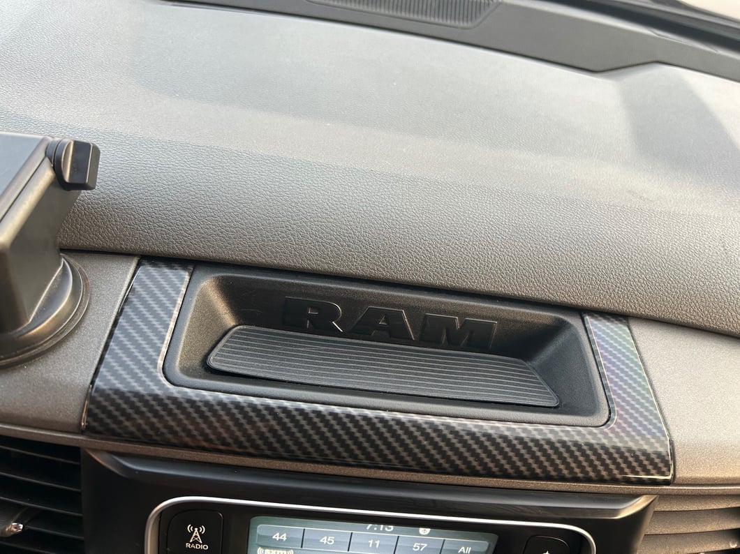 RedRock Dashboard Storage Trim; Carbon Fiber (09-18 RAM 1500)